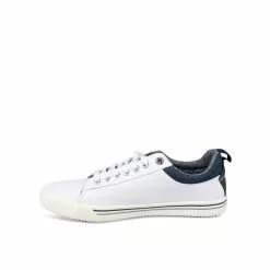 Baskets BLANC DENIM SIDE -Claquettes Soldes baskets blanc denim side 57