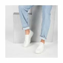 Baskets BLANC DENIM SIDE -Claquettes Soldes baskets blanc denim side 75