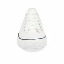 Baskets BLANC DENIM SIDE -Claquettes Soldes baskets blanc denim side 85