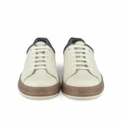 Baskets BLANC MEGIS CASUAL -Claquettes Soldes baskets blanc megis casual 2