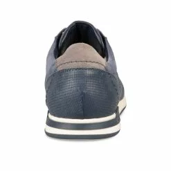Baskets BLEU DENIM SIDE CUIR -Claquettes Soldes baskets bleu denim side cuir 2