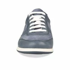 Baskets BLEU DENIM SIDE CUIR -Claquettes Soldes baskets bleu denim side cuir 4