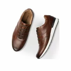 Baskets COGNAC PIERRE CARDIN -Claquettes Soldes baskets cognac pierre cardin 4