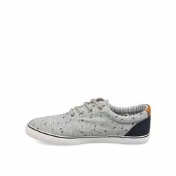 Baskets GRIS DENIM SIDE -Claquettes Soldes baskets gris denim side 49