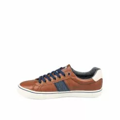 Baskets MARRON DENIM SIDE -Claquettes Soldes baskets marron denim side 30