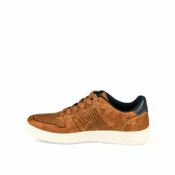 Baskets MARRON DENIM SIDE -Claquettes Soldes baskets marron denim side 45