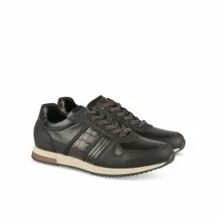 Baskets NOIR DENIM SIDE -Claquettes Soldes baskets noir denim side 50