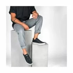 Baskets NOIR DENIM SIDE -Claquettes Soldes baskets noir denim side 82