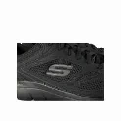 Baskets NOIR SKECHERS -Claquettes Soldes baskets noir skechers 4