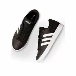 Baskets NOIRES Grand Court Base ADIDAS -Claquettes Soldes baskets noires adidas grand court base 3