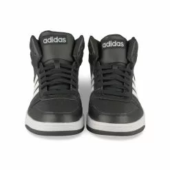Baskets NOIRES Hoops Mid 2.0 ADIDAS -Claquettes Soldes baskets noires adidas hoops mid 2 0 2