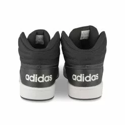 Baskets NOIRES Hoops Mid 2.0 ADIDAS -Claquettes Soldes baskets noires adidas hoops mid 2 0 3