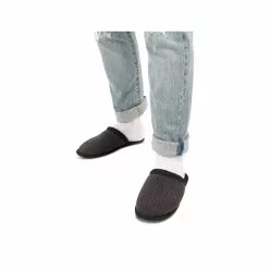 Chaussons GRIS DENIM SIDE -Claquettes Soldes chaussons gris denim side 33