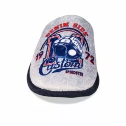 Chaussons GRIS DENIM SIDE -Claquettes Soldes chaussons gris denim side 4