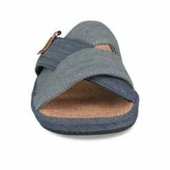 Chaussons MARINE DENIM SIDE 9 Chaussons MARINE DENIM SIDE -Claquettes Soldes chaussons marine denim side 27