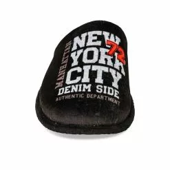 Chaussons NOIR DENIM SIDE -Claquettes Soldes chaussons noir denim side 110