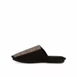 Chaussons NOIR DENIM SIDE 10 Chaussons NOIR DENIM SIDE -Claquettes Soldes chaussons noir denim side 55