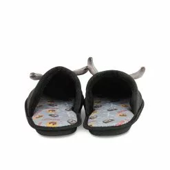 Chaussons NOIR EMOJI -Claquettes Soldes chaussons noir emoji 8