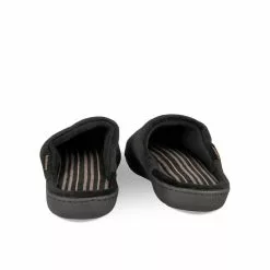 Chaussons NOIR ISOTONER -Claquettes Soldes chaussons noir isotoner 18