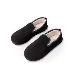 Chaussons NOIR ISOTONER -Claquettes Soldes chaussons noir isotoner 28