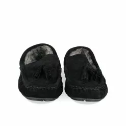 Chaussons NOIR MEGIS CASUAL -Claquettes Soldes chaussons noir megis casual 2