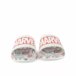 Claquettes BLANC MARVEL -Claquettes Soldes claquettes blanc marvel 2