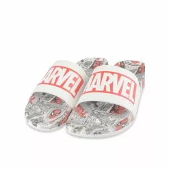 Claquettes BLANC MARVEL -Claquettes Soldes claquettes blanc marvel 4