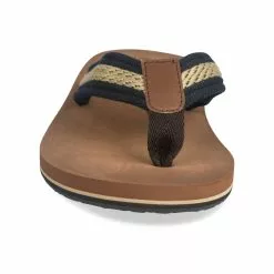 Claquettes MARRON DENIM SIDE -Claquettes Soldes claquettes marron denim side 19