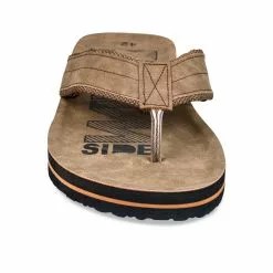 Claquettes MARRON DENIM SIDE -Claquettes Soldes claquettes marron denim side 29