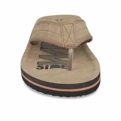 Claquettes MARRON DENIM SIDE -Claquettes Soldes claquettes marron denim side 34