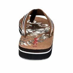 Claquettes MARRON DENIM SIDE -Claquettes Soldes claquettes marron denim side 42