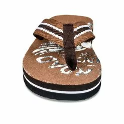 Claquettes MARRON DENIM SIDE -Claquettes Soldes claquettes marron denim side 44