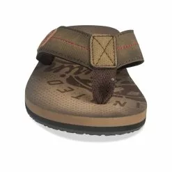 Claquettes MARRON DENIM SIDE -Claquettes Soldes claquettes marron denim side 9