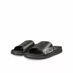 Claquettes NOIR DENIM SIDE