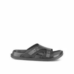 Claquettes NOIR DENIM SIDE