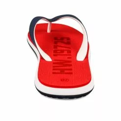 Claquettes ROUGE DENIM SIDE -Claquettes Soldes claquettes rouge denim side 2