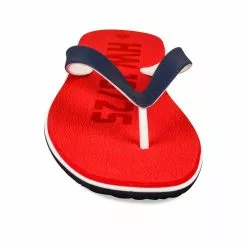 Claquettes ROUGE DENIM SIDE -Claquettes Soldes claquettes rouge denim side 4