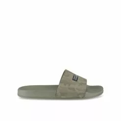 Claquettes VERT DENIM SIDE