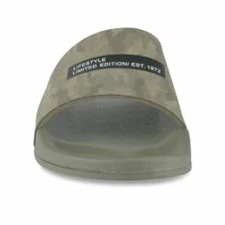 Claquettes VERT DENIM SIDE -Claquettes Soldes claquettes vert denim side 7