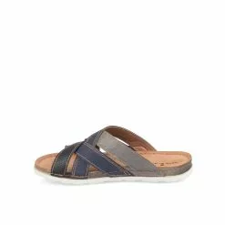 Mules BLEU CAPE BOARD -Claquettes Soldes mules bleu cape board 13