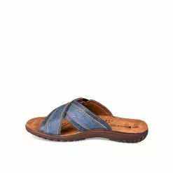 Mules BLEU CAPE MOUNTAIN -Claquettes Soldes mules bleu cape mountain 3