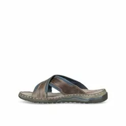 Mules GRIS CAPE BOARD CUIR -Claquettes Soldes mules gris cape board cuir 3