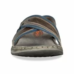 Mules GRIS CAPE BOARD CUIR -Claquettes Soldes mules gris cape board cuir 4