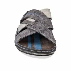 Mules GRIS DENIM SIDE -Claquettes Soldes mules gris denim side 4