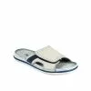 Mules GRIS DENIM SIDE CUIR -Claquettes Soldes mules gris denim side cuir
