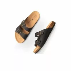 Mules MARINE CAPE BOARD CUIR -Claquettes Soldes mules marine cape board cuir 20