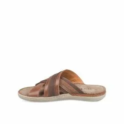 Mules MARRON CAPE BOARD CUIR -Claquettes Soldes mules marron cape board cuir 52