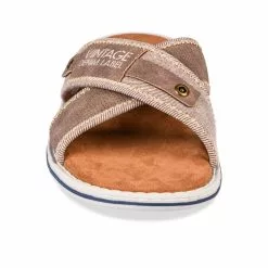 Mules MARRON DENIM SIDE -Claquettes Soldes mules marron denim side 19