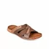 Mules MARRON DENIM SIDE -Claquettes Soldes mules marron denim side 30