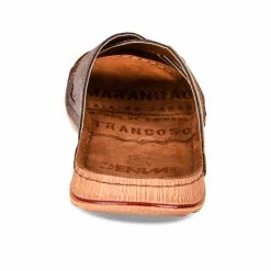 Mules MARRON DENIM SIDE -Claquettes Soldes mules marron denim side 32